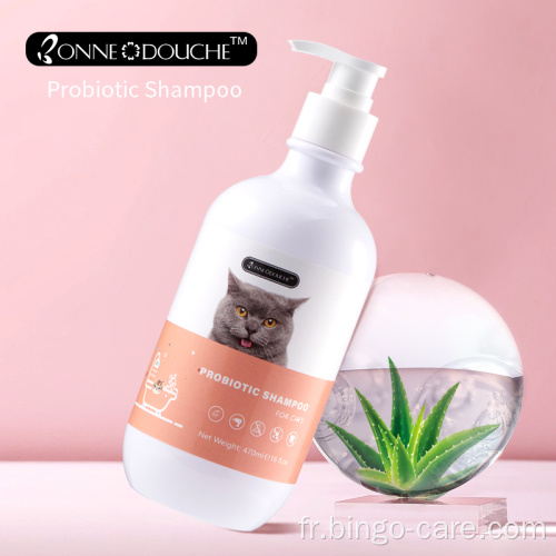 Shampooing probiotique pour chat hydratant antipelliculaire